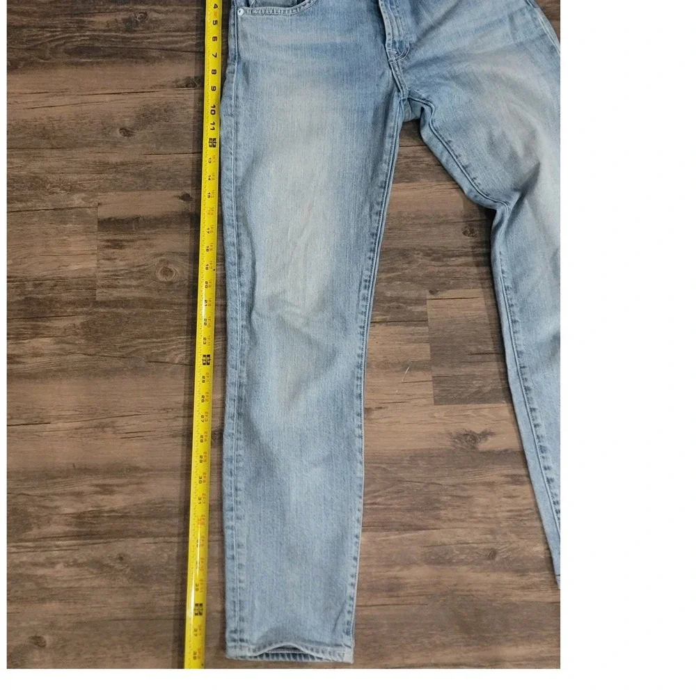 7 For All Mankind High Rise Straight Leg Light Wash Denim Jeans‎ Womens 29